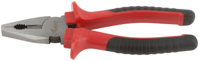 Плоскогубцы комбинированные ''Оптима'', двухцветные обрезиненные ручки, полированная сталь 200 мм