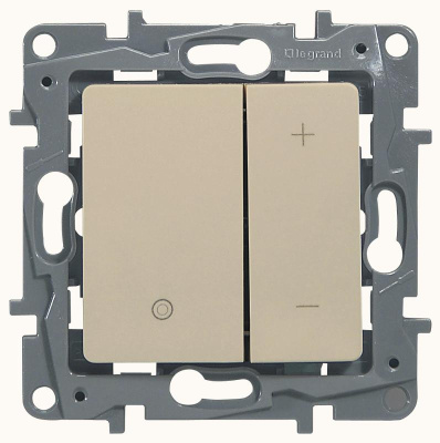 Etika Слоновая кость Светорегулятор нажимной, 400Вт | 672318 | Legrand