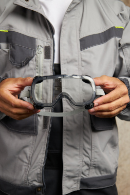 Очки закрытые защитные RUIZ1 с прозрачной линзой с непрямой вентиляцией