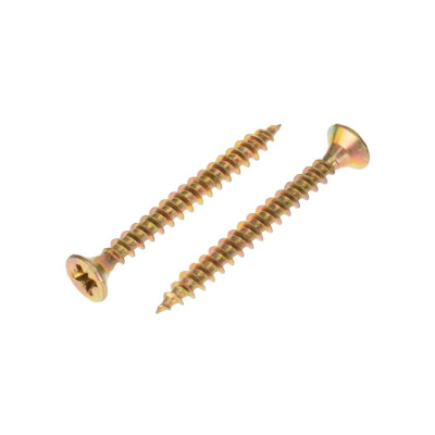 Саморез универсальный 4х35, желтый цинк, пакет (50 шт./уп.) | 1111-0435-4 | KRANZ